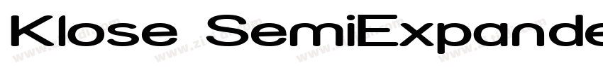 Klose SemiExpanded R字体转换